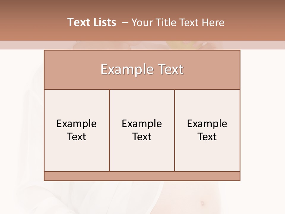 Looking Down Isolated Pregnancy PowerPoint Template