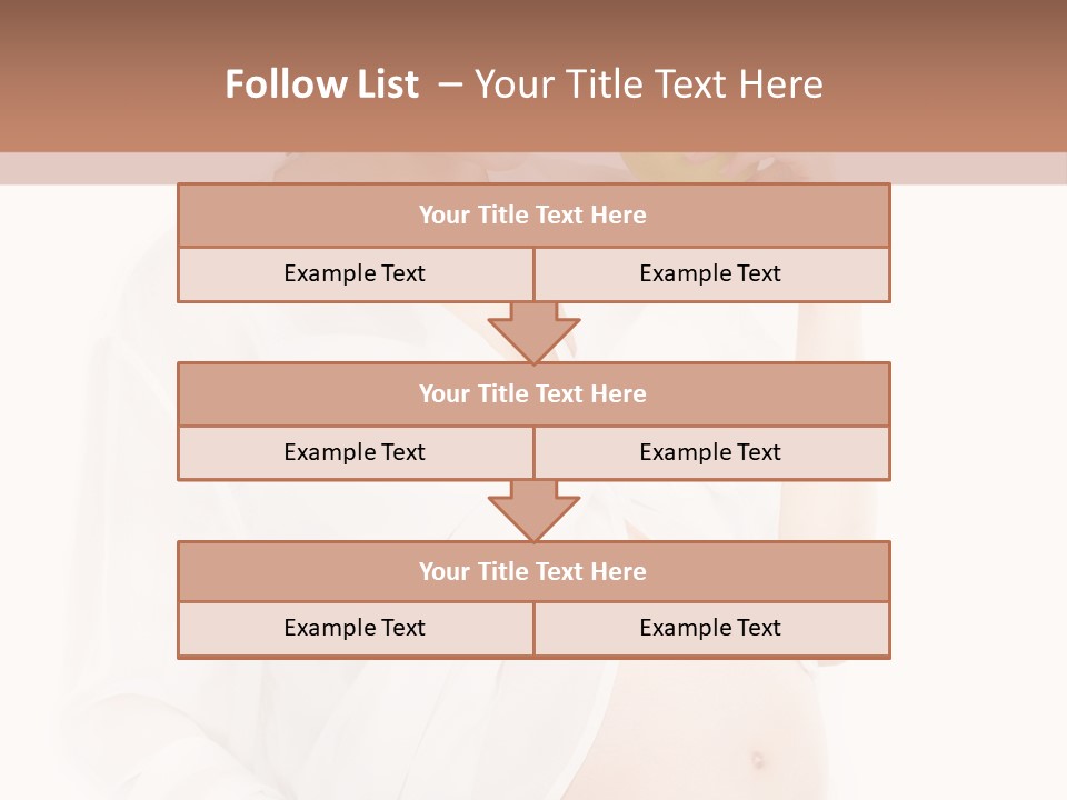 Looking Down Isolated Pregnancy PowerPoint Template