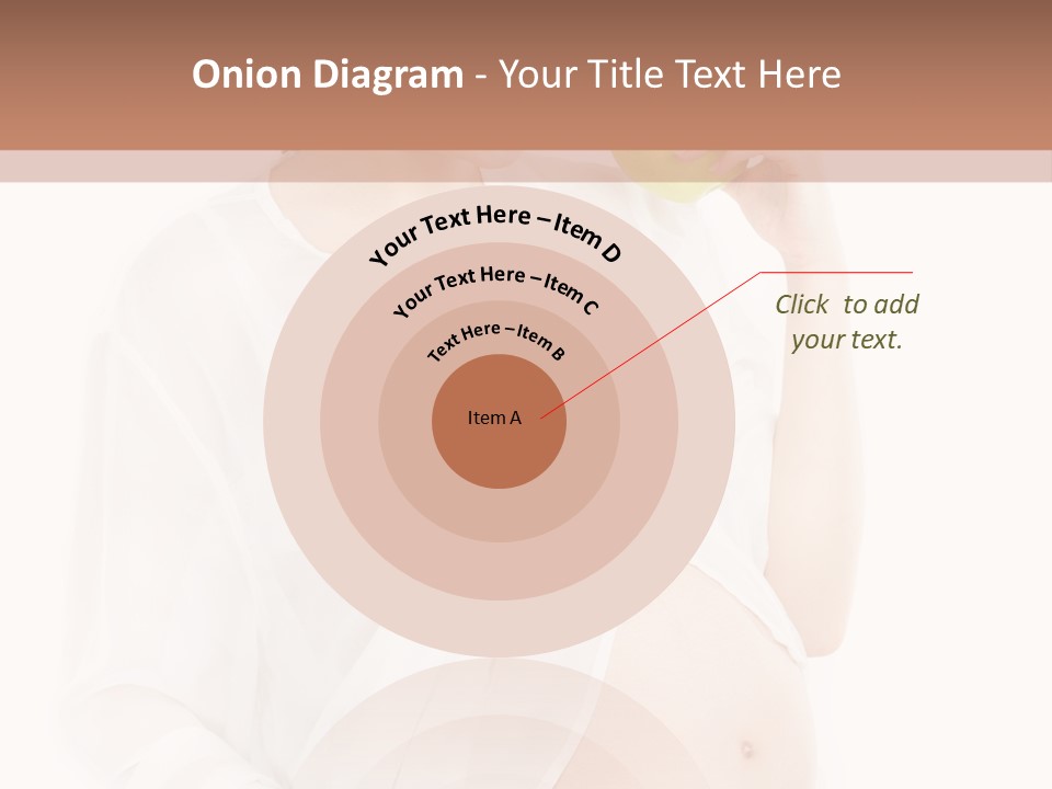Looking Down Isolated Pregnancy PowerPoint Template