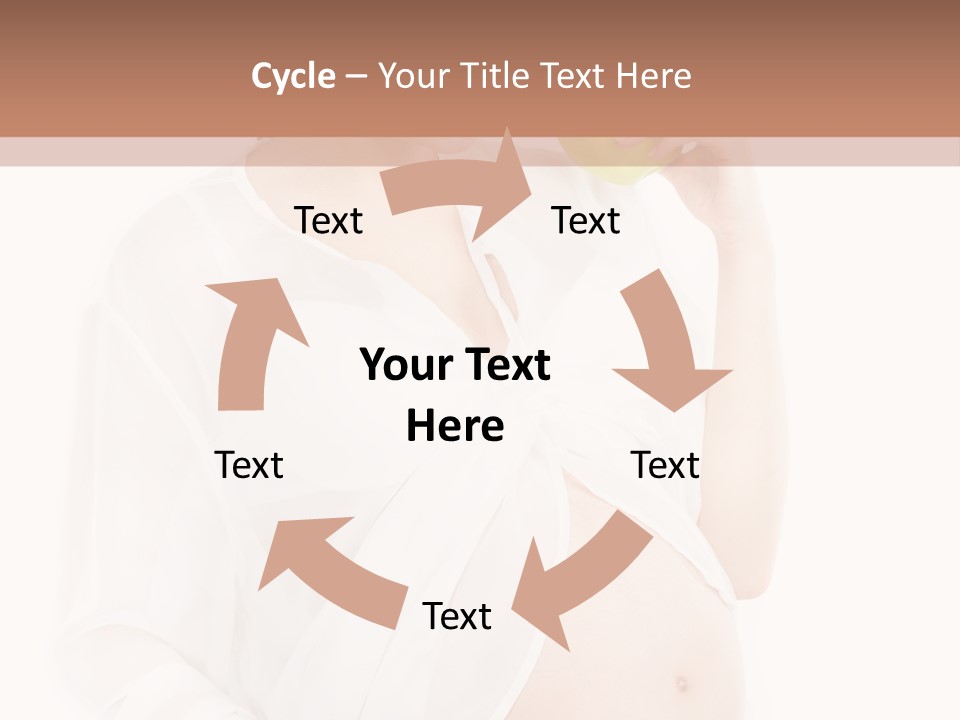 Looking Down Isolated Pregnancy PowerPoint Template