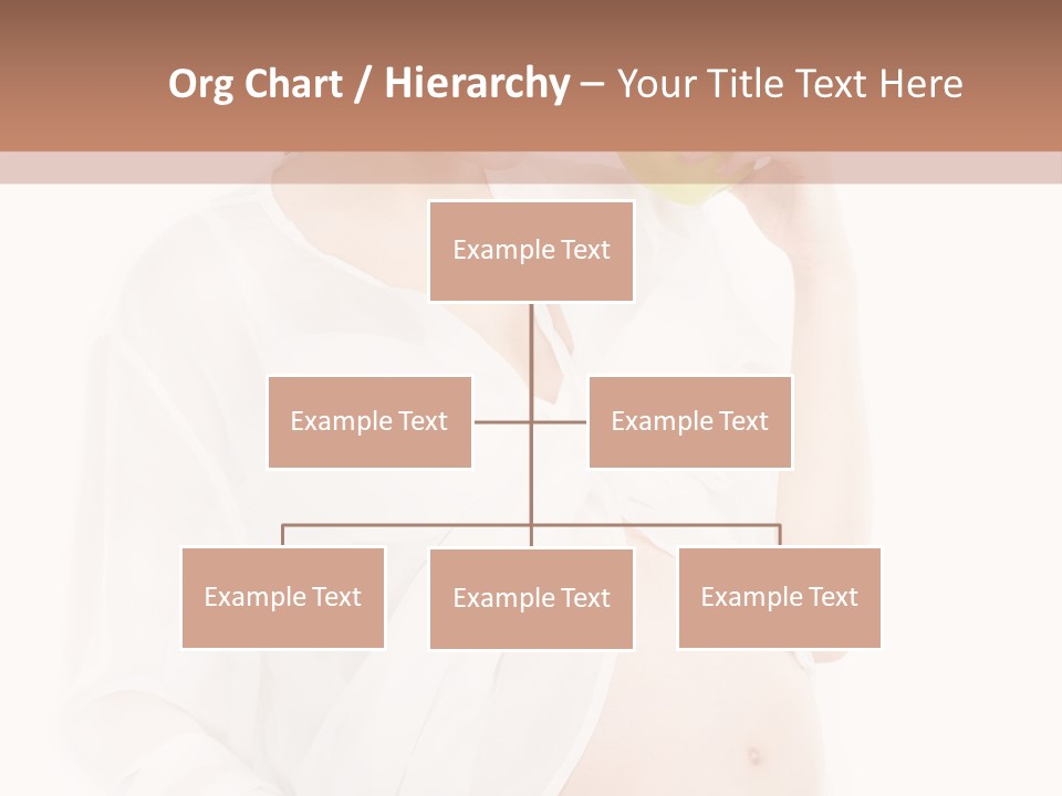 Looking Down Isolated Pregnancy PowerPoint Template