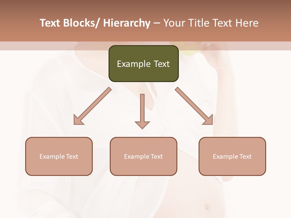 Looking Down Isolated Pregnancy PowerPoint Template