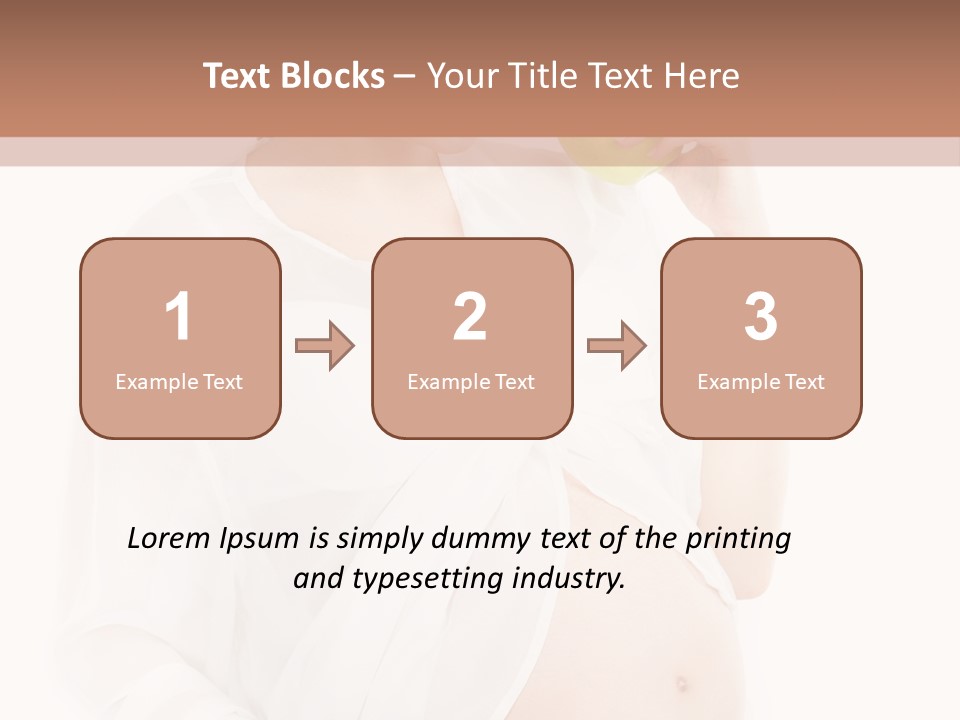 Looking Down Isolated Pregnancy PowerPoint Template