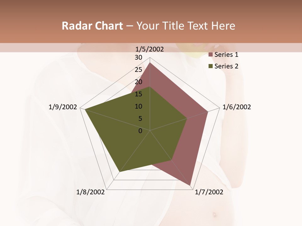 Looking Down Isolated Pregnancy PowerPoint Template