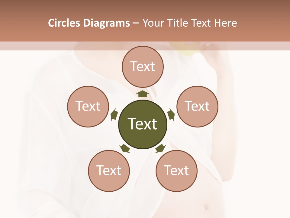 Looking Down Isolated Pregnancy PowerPoint Template