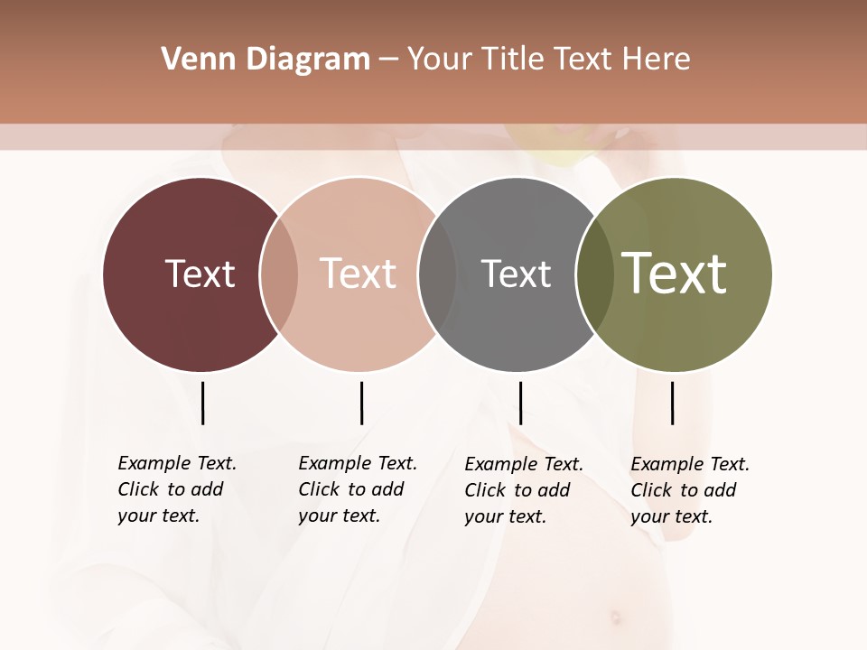 Looking Down Isolated Pregnancy PowerPoint Template