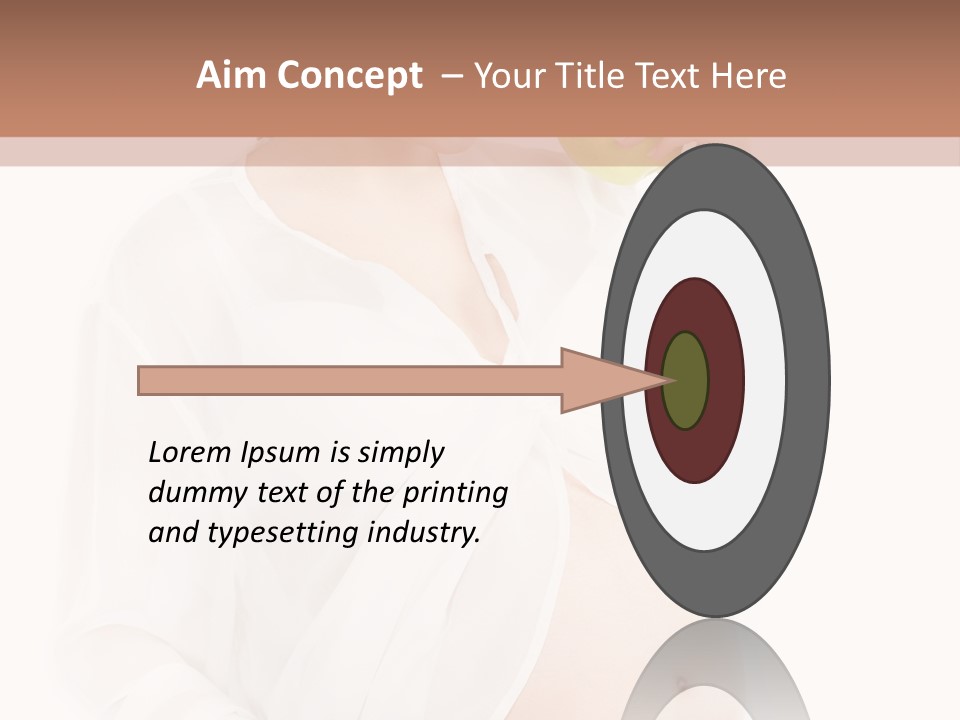 Looking Down Isolated Pregnancy PowerPoint Template