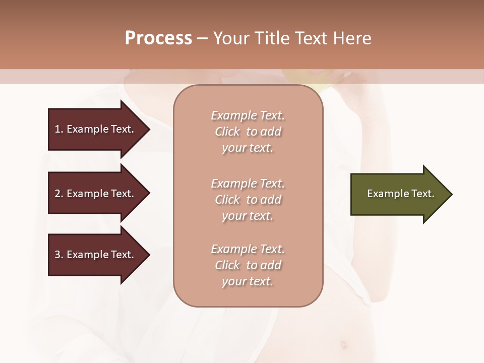 Looking Down Isolated Pregnancy PowerPoint Template
