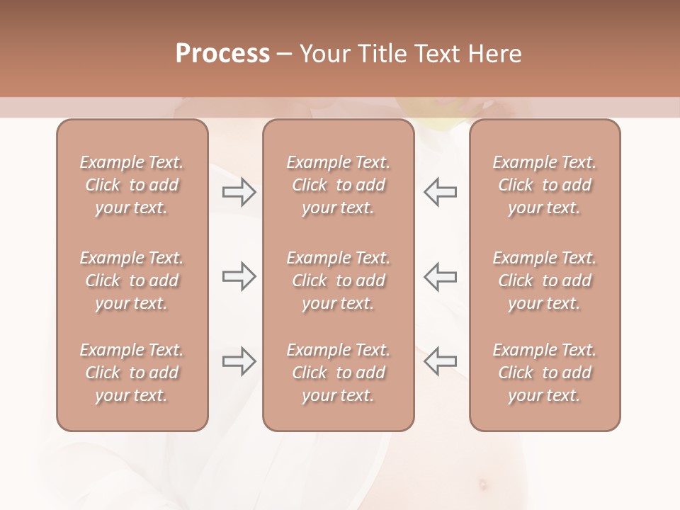 Looking Down Isolated Pregnancy PowerPoint Template