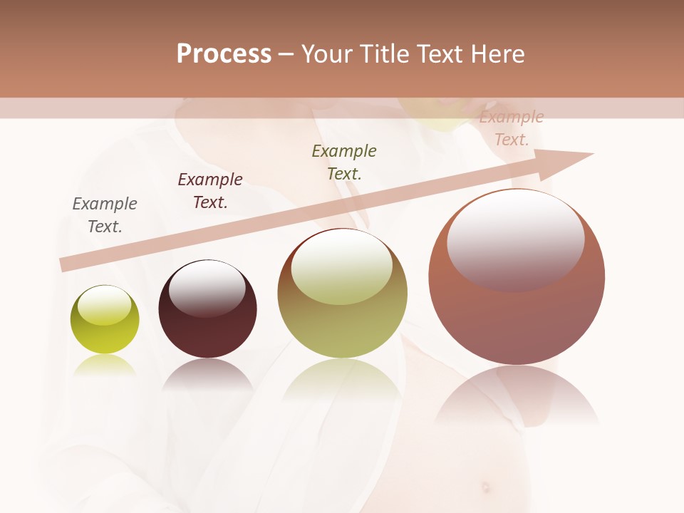 Looking Down Isolated Pregnancy PowerPoint Template