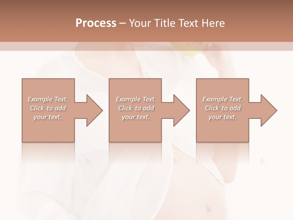 Looking Down Isolated Pregnancy PowerPoint Template