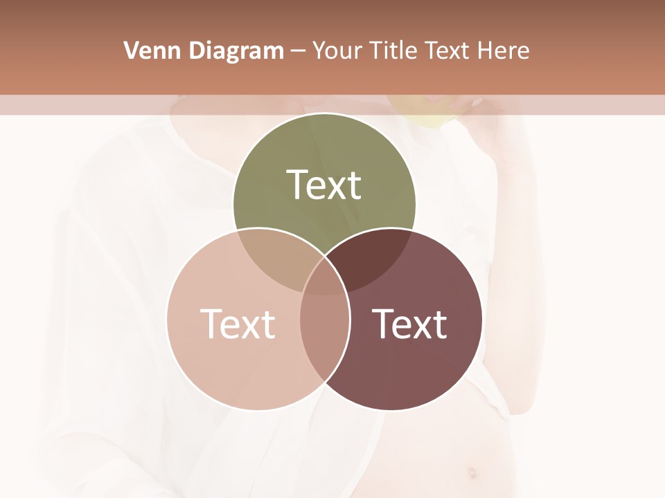 Looking Down Isolated Pregnancy PowerPoint Template