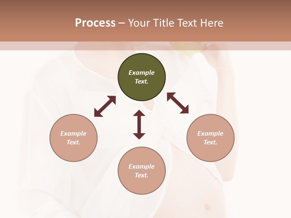 Looking Down Isolated Pregnancy PowerPoint Template