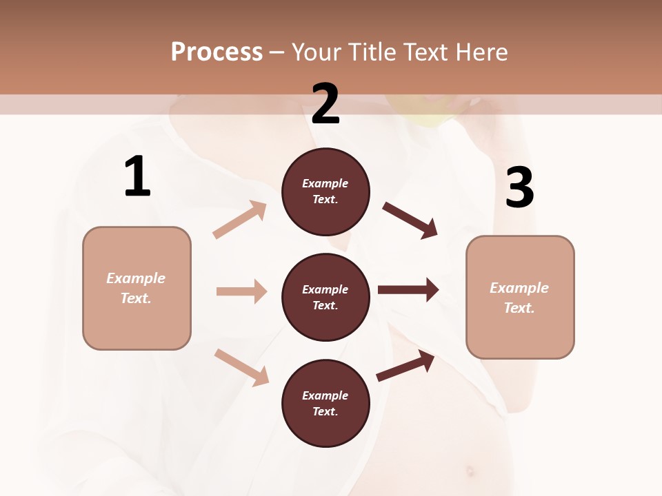 Looking Down Isolated Pregnancy PowerPoint Template