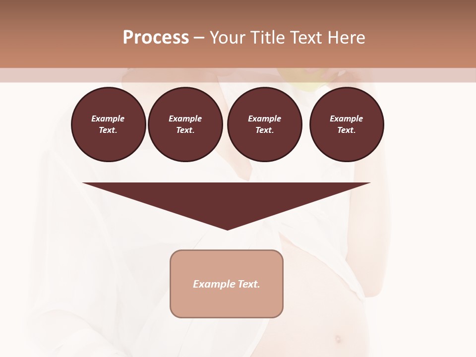 Looking Down Isolated Pregnancy PowerPoint Template