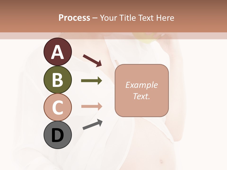 Looking Down Isolated Pregnancy PowerPoint Template