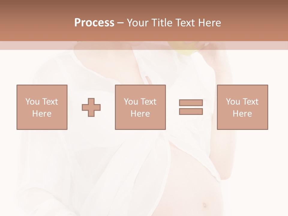 Looking Down Isolated Pregnancy PowerPoint Template