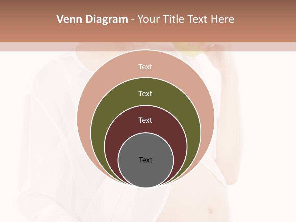 Looking Down Isolated Pregnancy PowerPoint Template