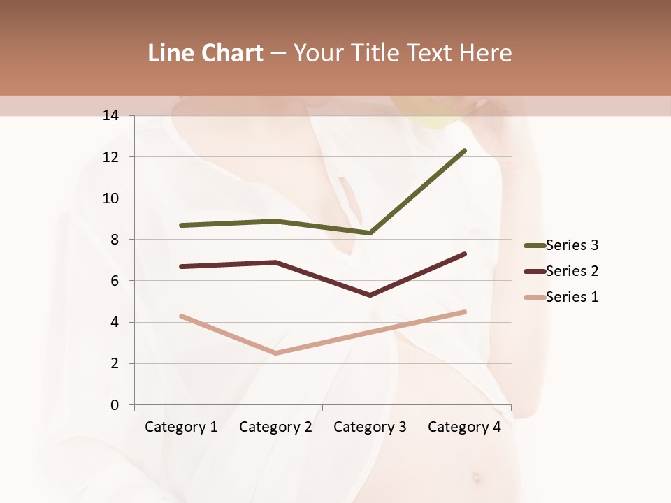 Looking Down Isolated Pregnancy PowerPoint Template