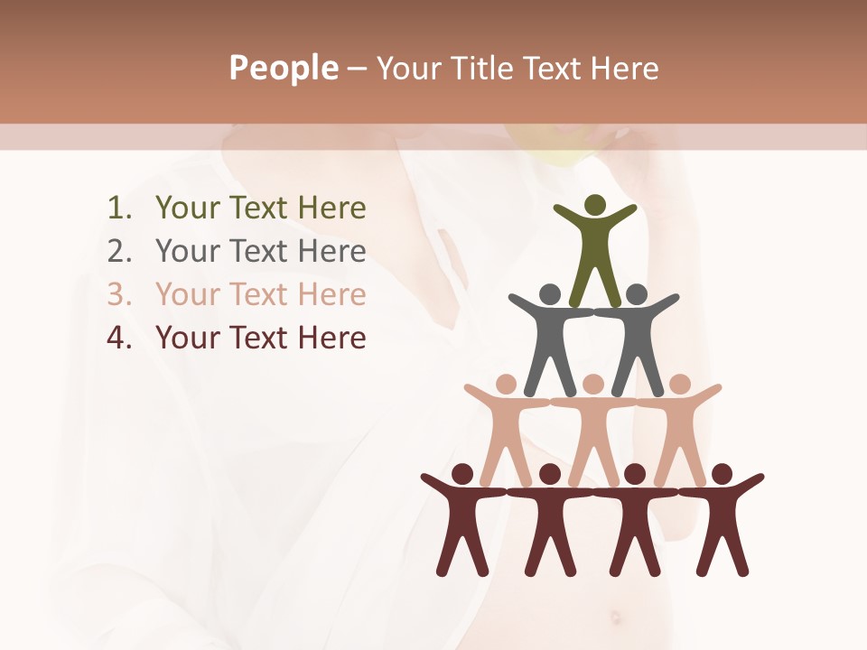 Looking Down Isolated Pregnancy PowerPoint Template