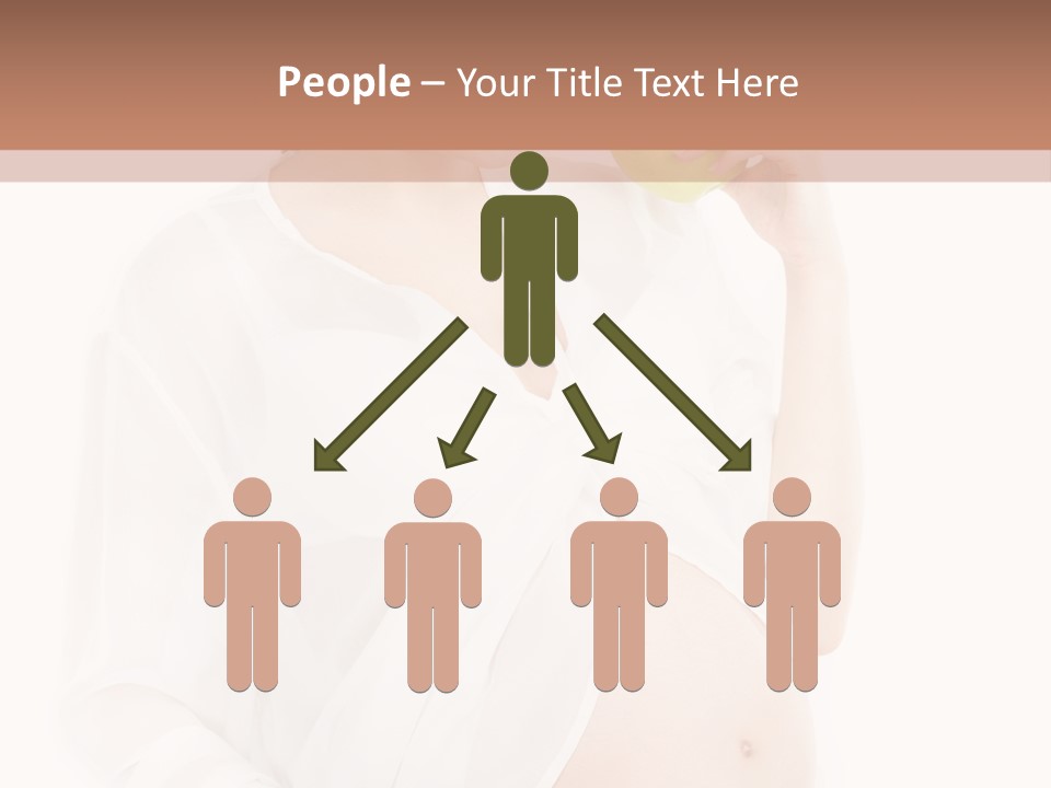 Looking Down Isolated Pregnancy PowerPoint Template