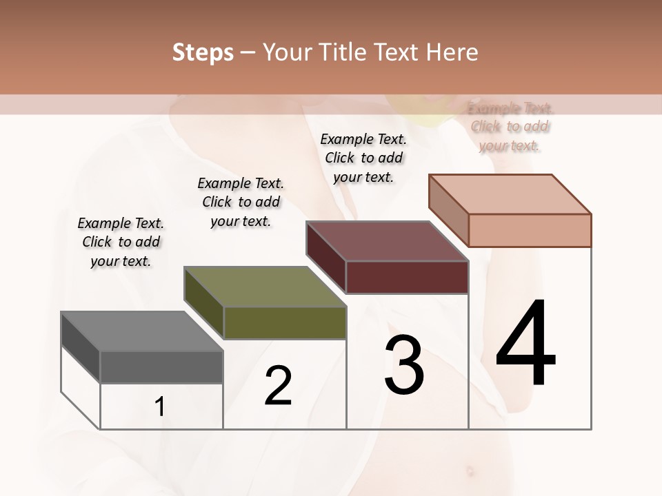 Looking Down Isolated Pregnancy PowerPoint Template