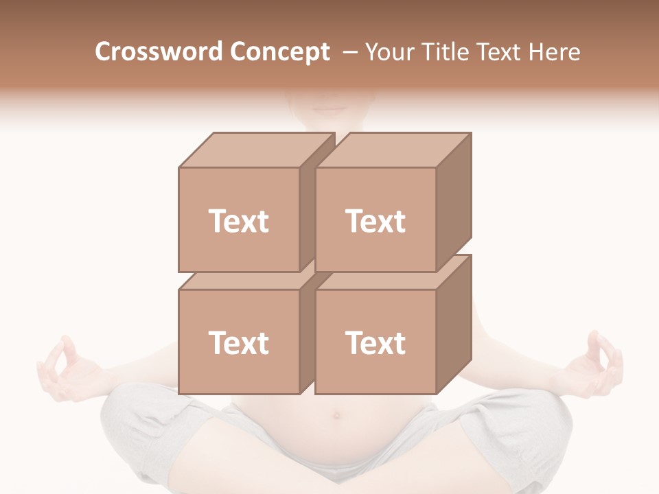 Crossed Legs Meditating Prepared PowerPoint Template