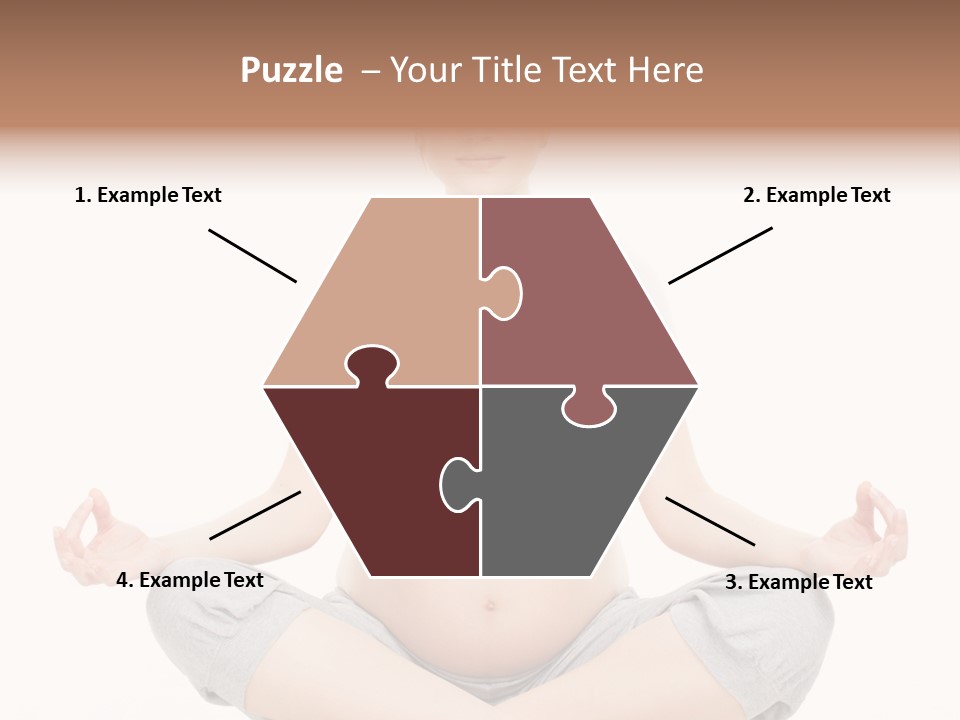 Crossed Legs Meditating Prepared PowerPoint Template