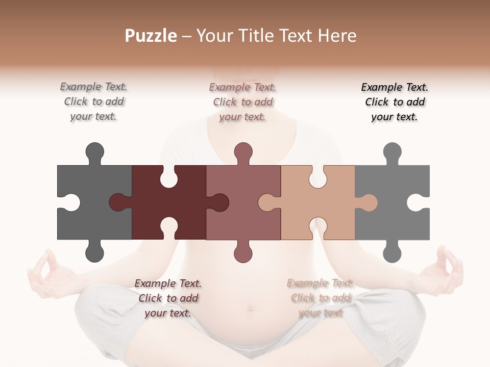 Crossed Legs Meditating Prepared PowerPoint Template