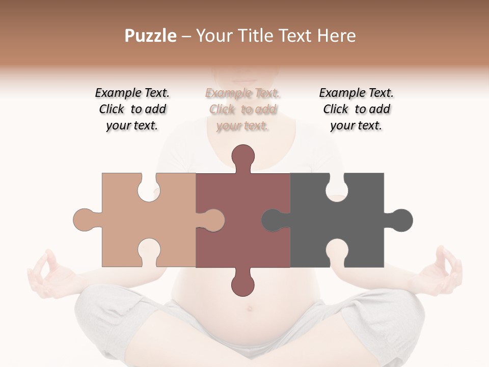 Crossed Legs Meditating Prepared PowerPoint Template