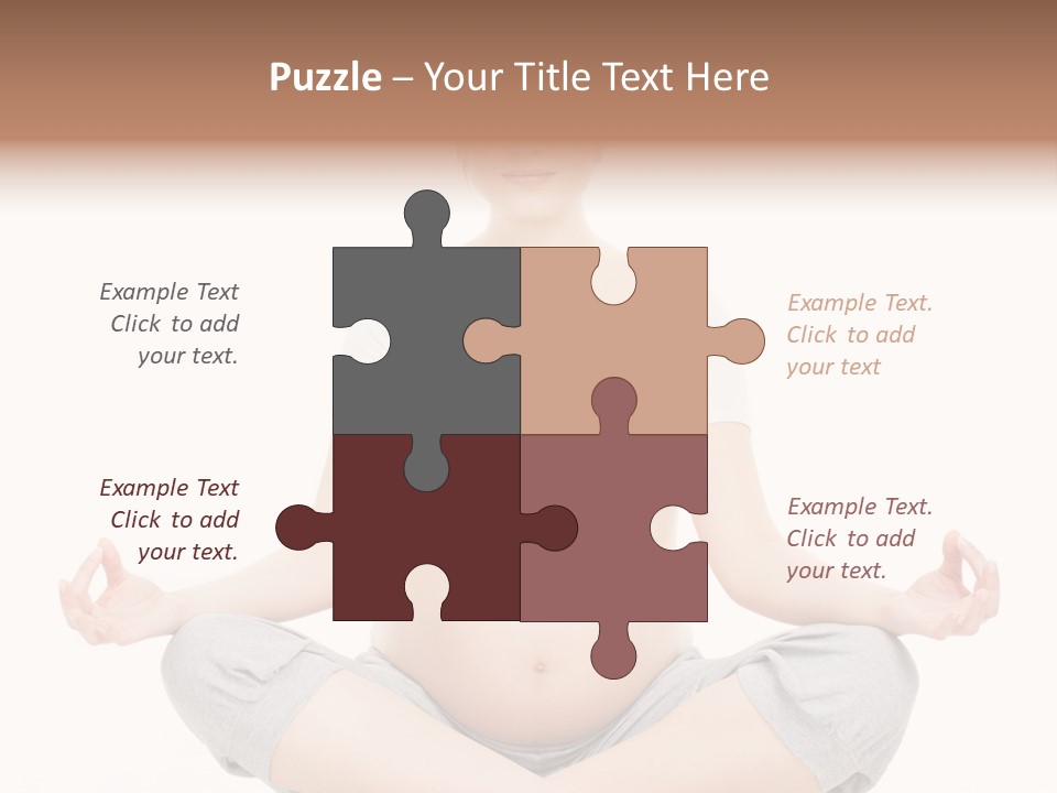 Crossed Legs Meditating Prepared PowerPoint Template