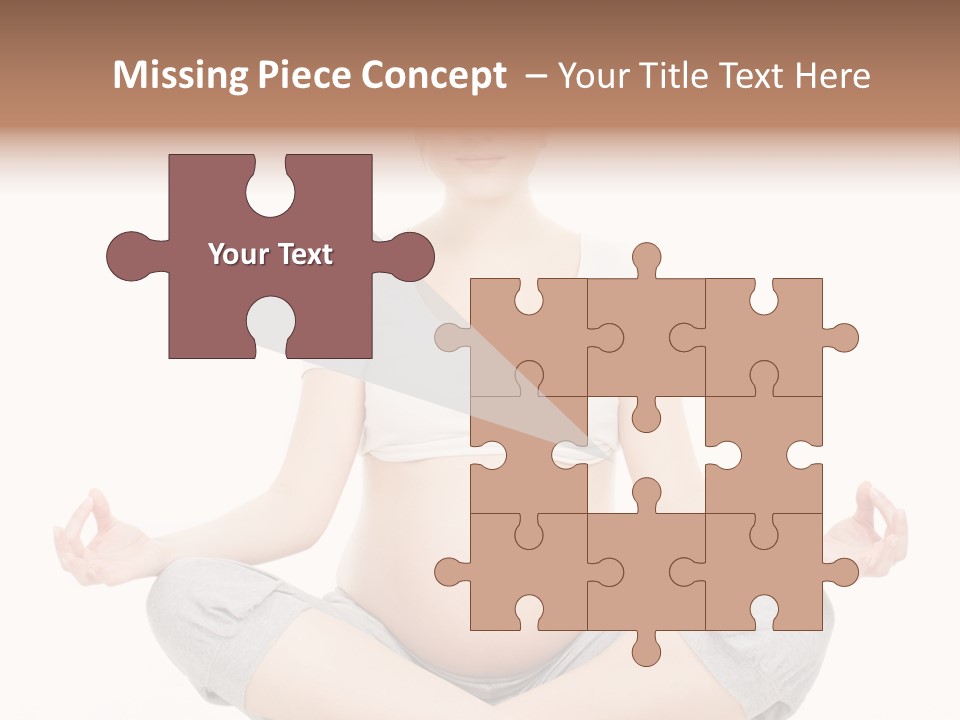 Crossed Legs Meditating Prepared PowerPoint Template