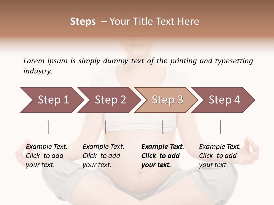 Crossed Legs Meditating Prepared PowerPoint Template