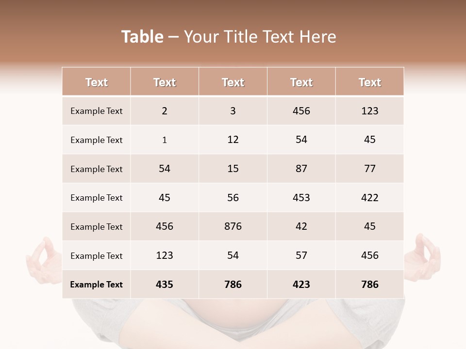Crossed Legs Meditating Prepared PowerPoint Template