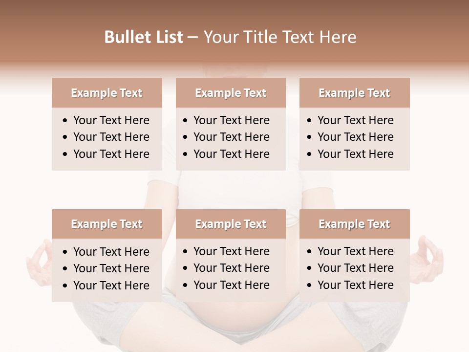 Crossed Legs Meditating Prepared PowerPoint Template