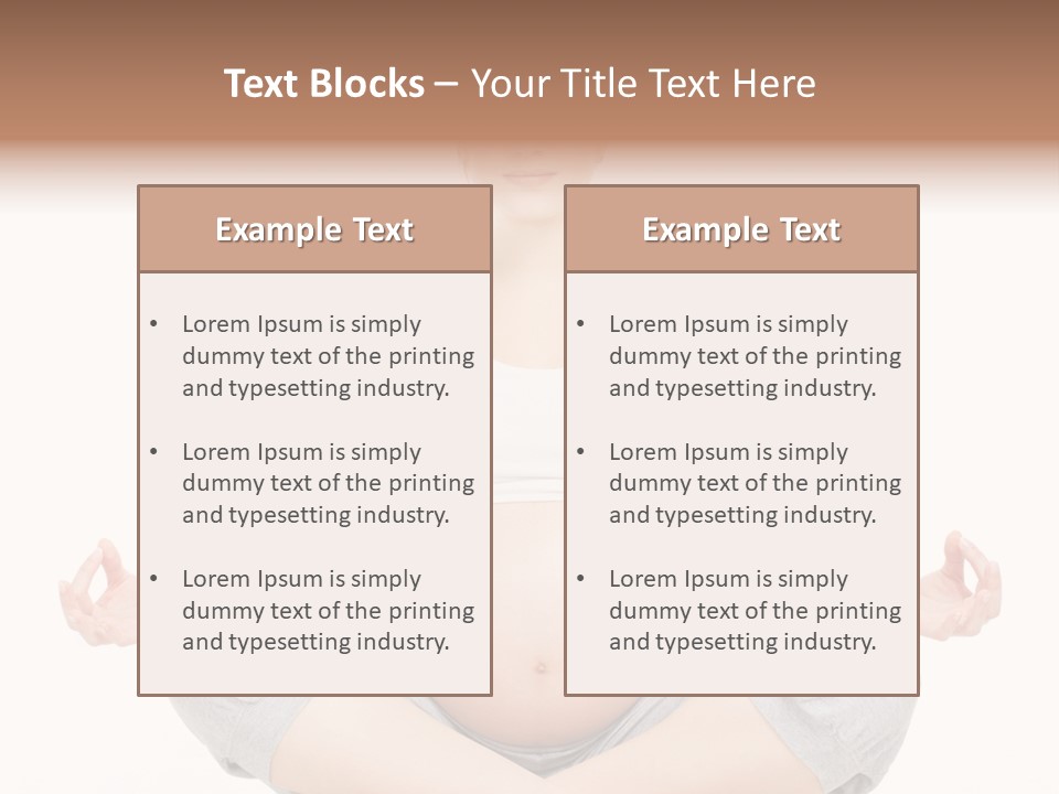Crossed Legs Meditating Prepared PowerPoint Template