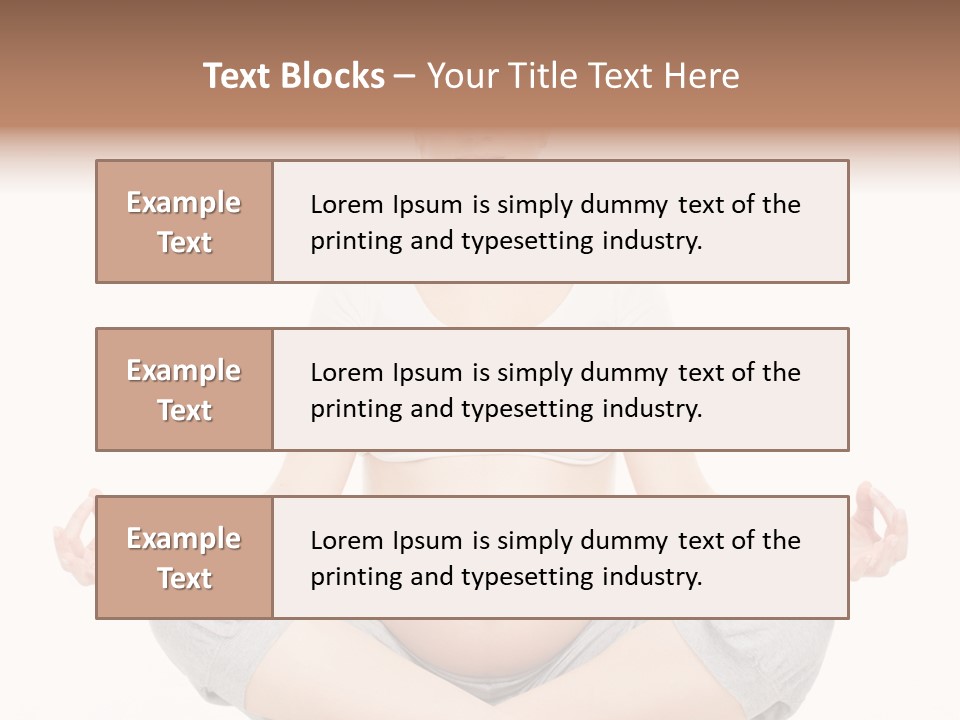 Crossed Legs Meditating Prepared PowerPoint Template