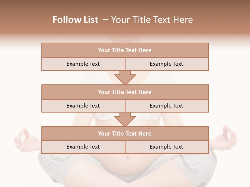 Crossed Legs Meditating Prepared PowerPoint Template
