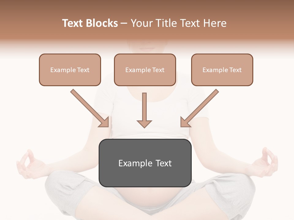 Crossed Legs Meditating Prepared PowerPoint Template
