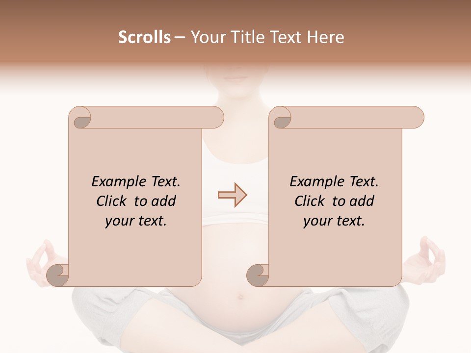 Crossed Legs Meditating Prepared PowerPoint Template