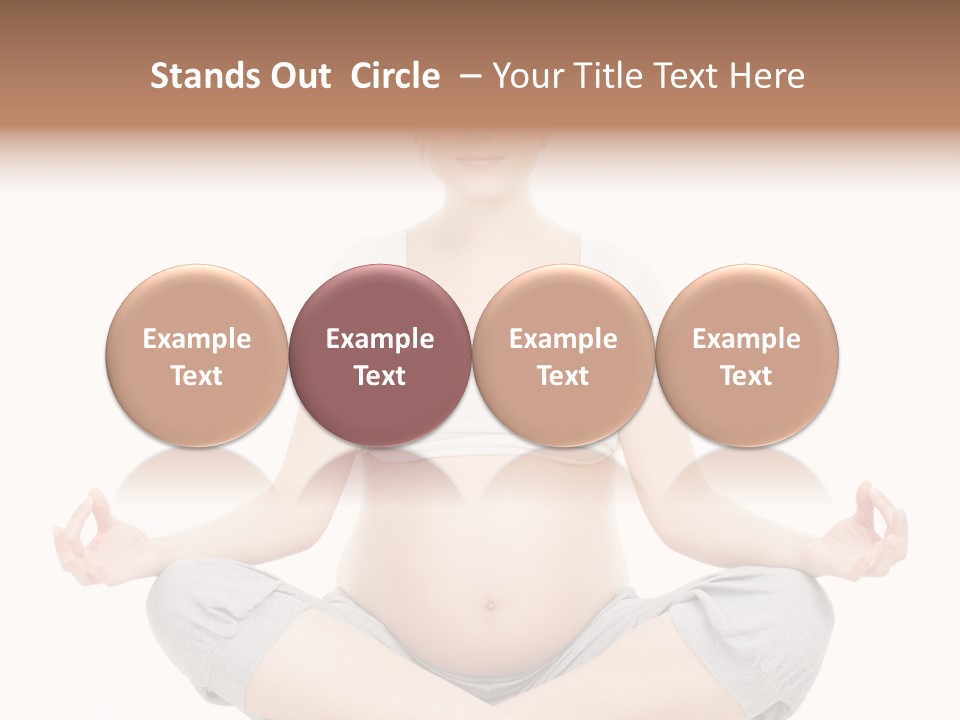 Crossed Legs Meditating Prepared PowerPoint Template