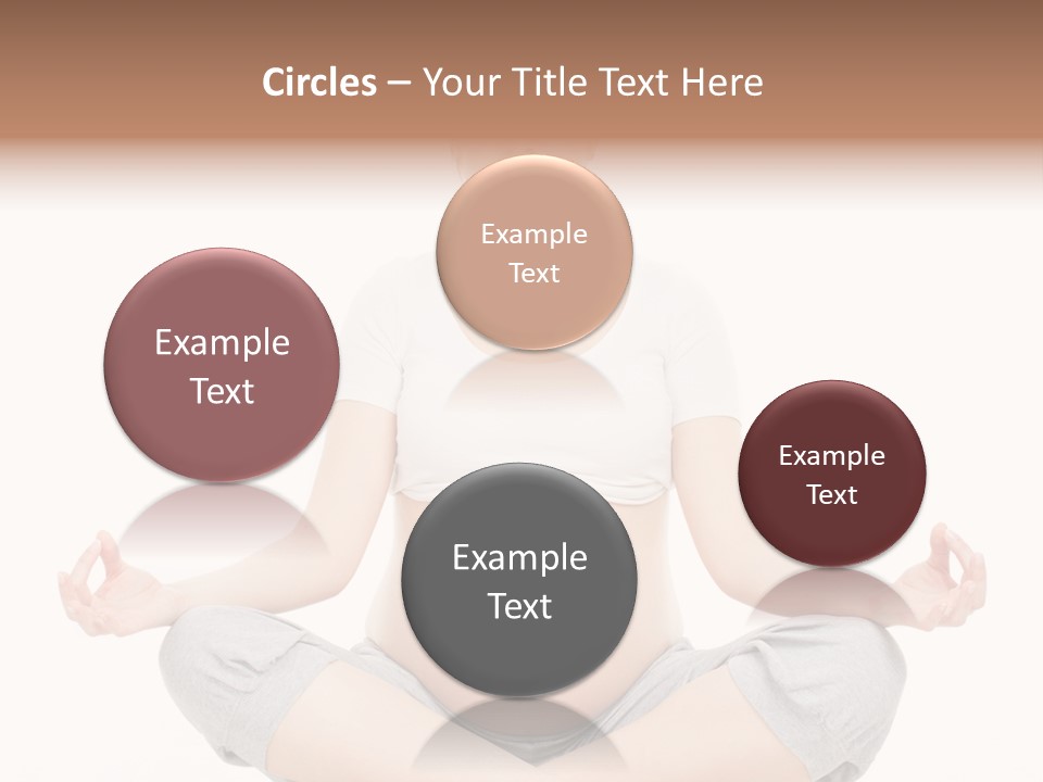 Crossed Legs Meditating Prepared PowerPoint Template