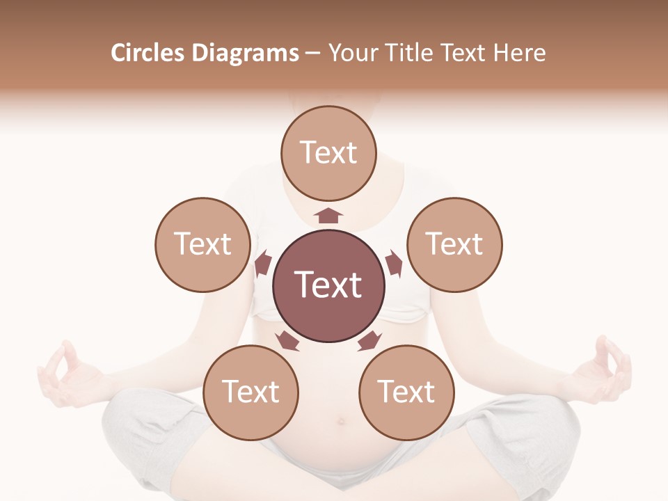 Crossed Legs Meditating Prepared PowerPoint Template