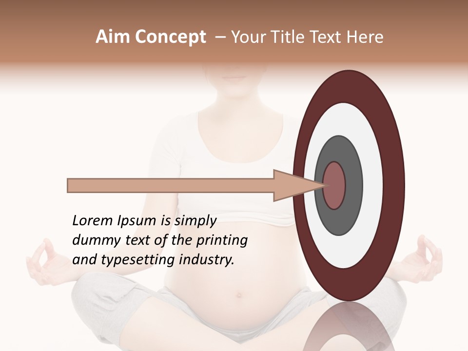 Crossed Legs Meditating Prepared PowerPoint Template
