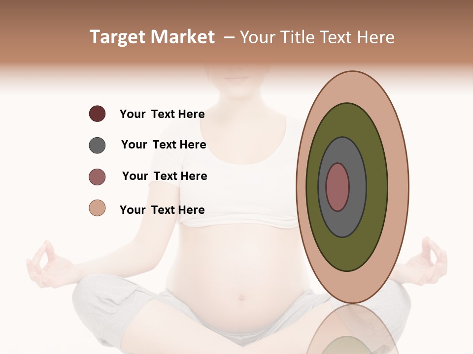 Crossed Legs Meditating Prepared PowerPoint Template