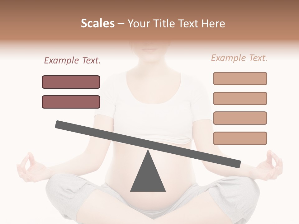Crossed Legs Meditating Prepared PowerPoint Template