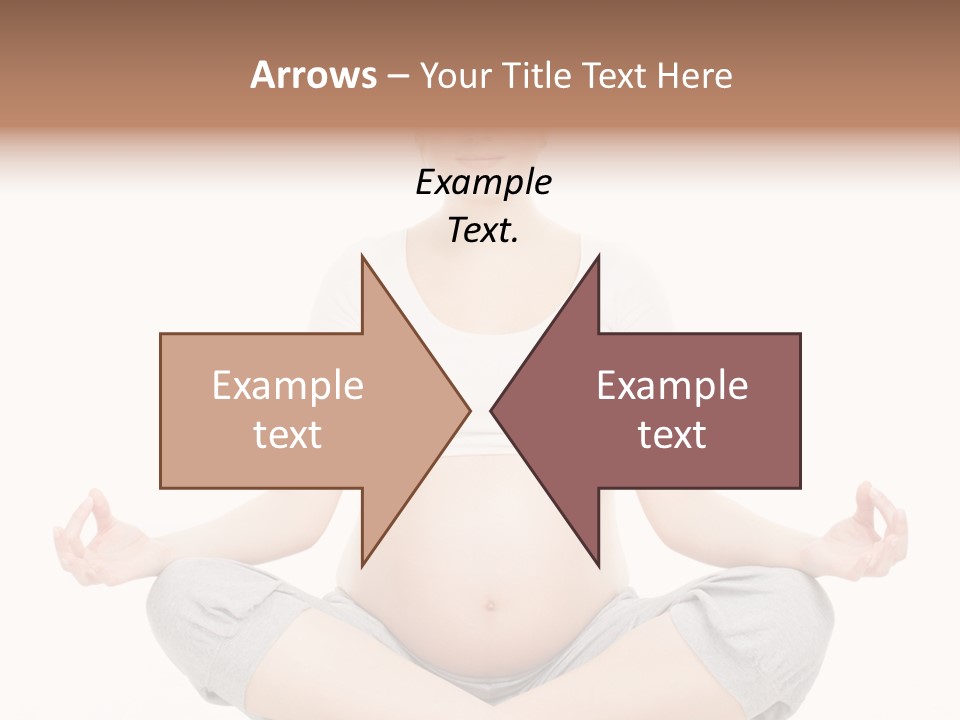 Crossed Legs Meditating Prepared PowerPoint Template