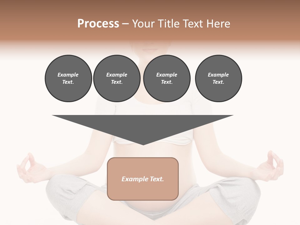 Crossed Legs Meditating Prepared PowerPoint Template