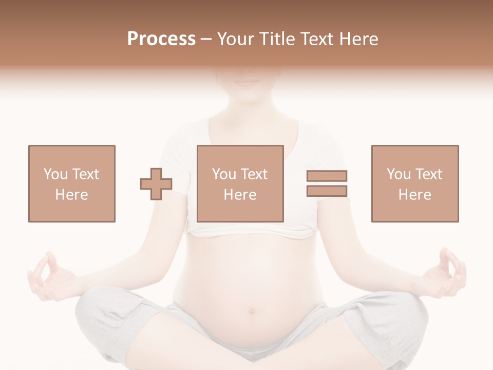 Crossed Legs Meditating Prepared PowerPoint Template