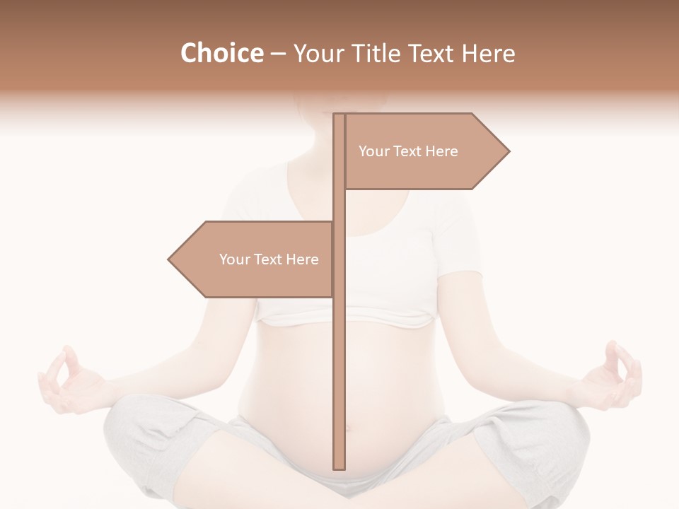 Crossed Legs Meditating Prepared PowerPoint Template